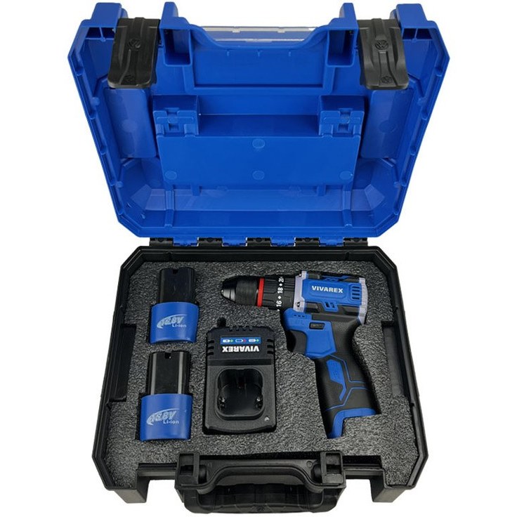 دریل شارژی ویوارکس مدل VR1608-BLX ۱۶ ولت با دو باتری اتوماتیک