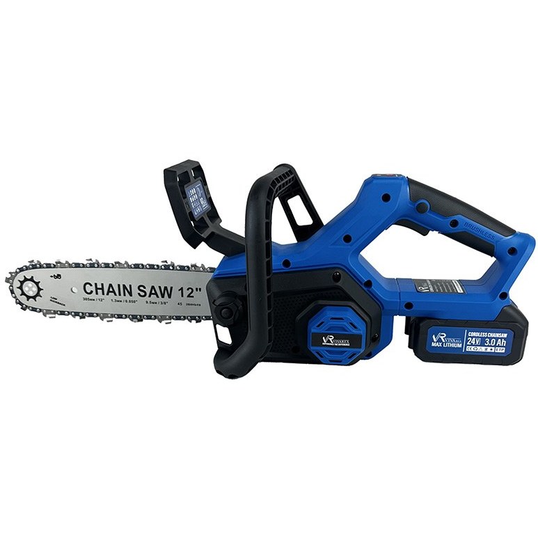 اره زنجیری شارژی ویوارکس مدل VR2412V-CS ۳۰ سانت دو باتری براشلس